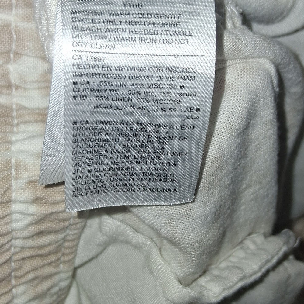 Old Navy High-Waisted Tie-Dye Linen-Blend Straight Cropped Pants XL - Picture 8 of 9